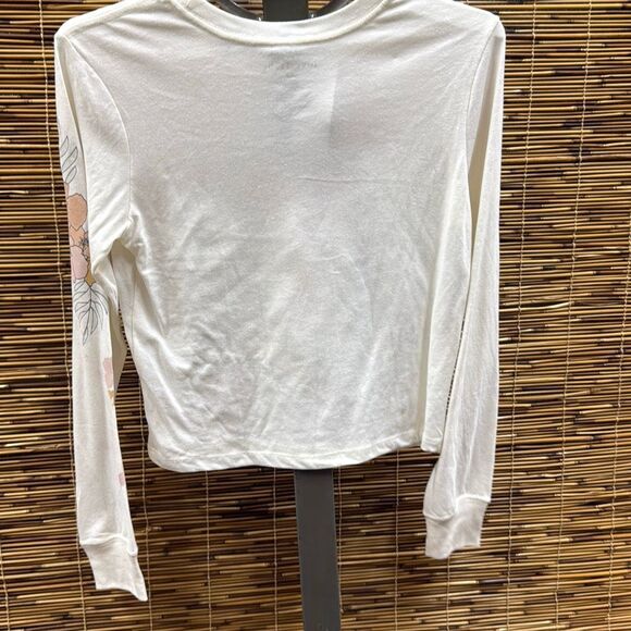 Love Tribe Womens Rise Above Crewneck Floral Graphic T-Shirt Size L - Picture 3 of 3